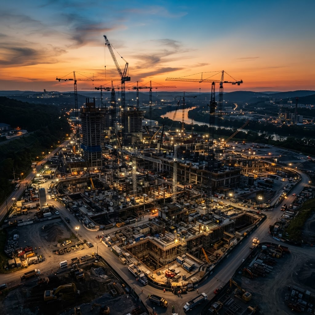 Construction site background